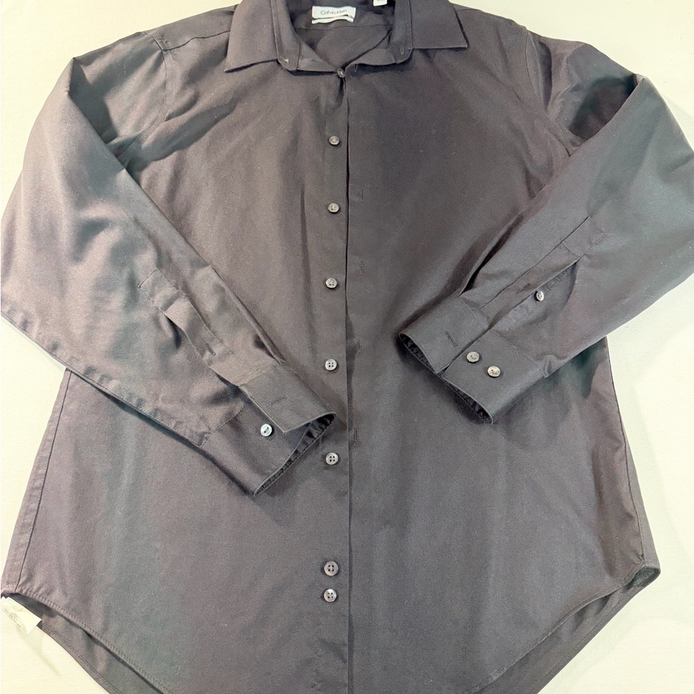 Calvin Klein Men's Black Dress Shirt